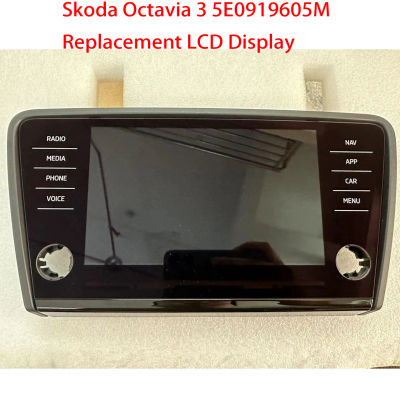 Monitor de navegación Original, pantalla LCD de Radio con pantalla táctil de 8 pulgadas para Skoda Octavia 3 5E 0919605 M 5E 0919605 N N