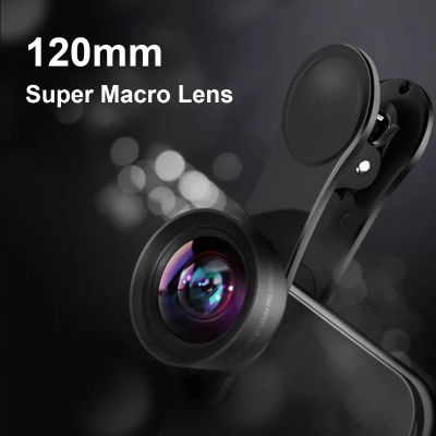 MARTVSEN Lente macro de 120 mm, súper macro profesional 5K HD 10x con clip universal para teléfono, lente fotográfica para cámara para teléfono inteligente