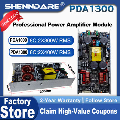 ShennDare PDA1000 módulo amplificador de altavoz 2x300W 8ohm 2 canales Clase D profesional DJ placa amplificadora para subwoofer 4x500W 4OHM placa preamplificadora de altavoz se puede puentear