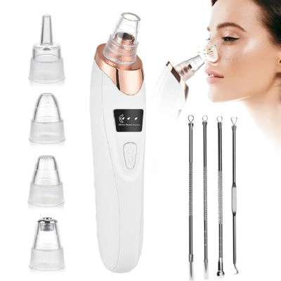 Removedor de Puntos Negros Recargable y Portátil, Aspiradora Facial, Limpiador de Poros de Nariz, Extractor, Herramienta para el Cuidado de la Piel