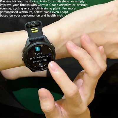 Reloj Deportivo Garmin Forerunner 265, Reloj Inteligente Garmin 265 con GPS para Correr, Fitness, Maratón, Natación, Monitor de Frecuencia Cardíaca, Oxígeno en Sangre