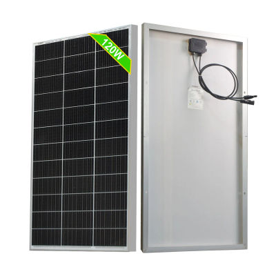 Panel Solar Rígido de Vidrio de 120W 240W, Panel Solar Monocristalino con Marco de Aluminio, Módulo Fotovoltaico de 18V, Cargador de Batería de 12V