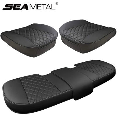 SEAMETAL Funda para asiento de coche Fundas para sillas de coche de cuero PU Fundas para asientos de automóviles para mujeres, hombres y bebés Ajuste universal para la mayoría de los coches
