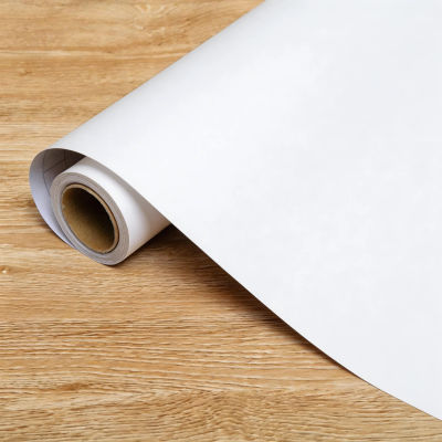Papel tapiz mate impermeable de 55cm de ancho, pegatinas autoadhesivas de vinilo blanco para pared, muebles, sala de estar, papel de contacto, decoración del hogar