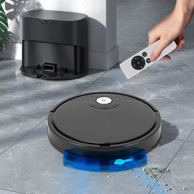 Robot aspirador 3 en 1, fregona combinada con navegación LiDAR, succión de 1800Pa, aplicación inteligente, diseño inteligente anticaída