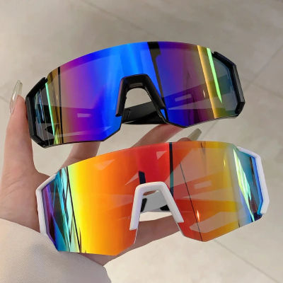 Gafas de Sol Deportivas para Hombre, Ligeras, de Gran Tamaño, para Ciclismo, Conducción, Pesca, Gafas de Sol de Moda con Espejo para Mujer