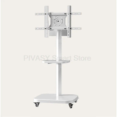 Mueble TV de suelo 360 ° Móvil de rotación de pantalla Vertical Horizontal con carro de ruedas Monitor Universal montaje en pared altura ajustable