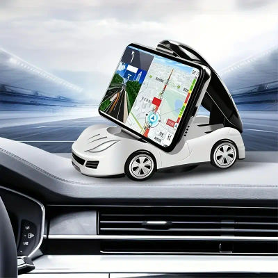 Soporte para teléfono modelo de coche soporte plegable para teléfono para salpicadero de coche 360 ° Accesorios universales para coche con soporte para teléfono móvil con rotación
