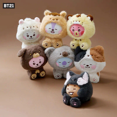 Muñecos de Peluche Bt21, Disfraz de Animales del Zoológico para Bebés, Personajes de Dibujos Animados, Juguetes de Peluche Suaves y Esponjosos, Regalo Coleccionable para Mujeres