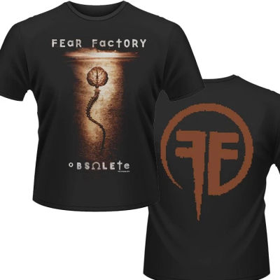 Camiseta vintage FEAR FACTORY Obsolete negra, camiseta vintage