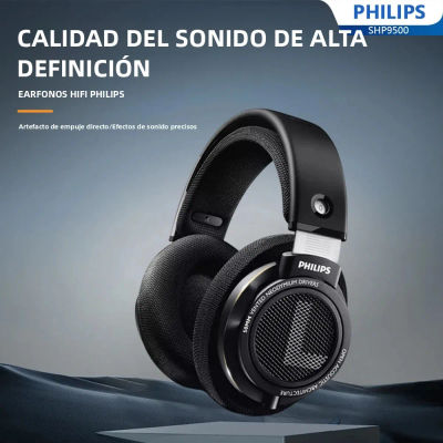 Philips SHP9500 auriculares con cable montados en la cabeza auriculares estéreo HiFi Monitor clase música auriculares juego de deportes electrónicos auriculares universales