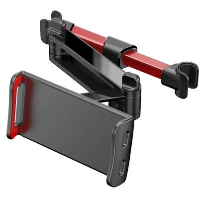 Soporte telescópico para teléfono y almohada trasera de coche, soporte giratorio para asiento de coche, soporte para reposacabezas para teléfono y tableta de 5 y 13 pulgadas