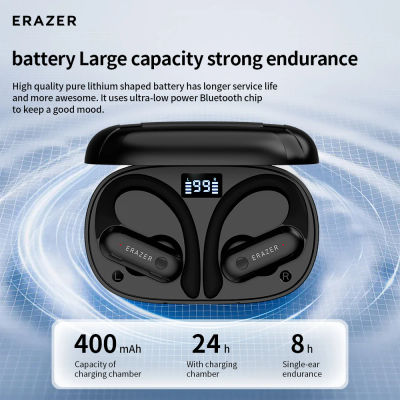 Lenovo-auriculares Bluetooth QT60, cascos deportivos con gancho para la oreja, modo de juego, batería de 30 horas de duración, calidad de sonido HiFi