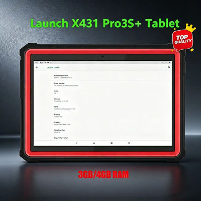 Escáner de Diagnóstico OBD2 LAUNCH X431 PRO3S+ con Tablet, 3GB+64GB, Android 9, Bluetooth, Herramienta de Diagnóstico Automotriz