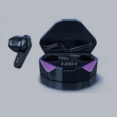 Auriculares inalámbricos de baja latencia, auriculares Fone, auriculares TWS, Bluetooth 5.4 para juegos con micrófono, auriculares ligeros.