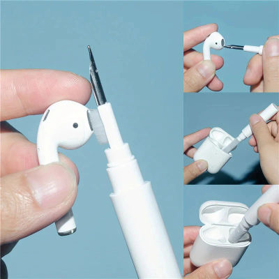 Kit de limpieza 3 en 1, pluma de limpieza de auriculares para Airpods Pro 3 2 1, funda, cepillo, limpiadores de auriculares, herramienta de limpieza para teléfono móvil