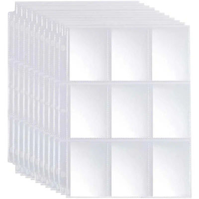 50 Uds. Fundas para tarjetas de juego comerciales de 9 bolsillos, billetera de almacenamiento, carpeta de páginas, colección de monederos, fundas para álbumes de fotos YuGiOh