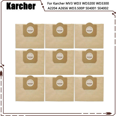 Filtro Hepa de bolsa de polvo de repuesto para Karcher MV3 WD3 WD3200 WD3300 A2204 A2656 WD3.500P SE4001 SE4002 piezas de aspiradora