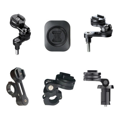 Soporte de teléfono para motocicleta, soporte para teléfono móvil, Scooter, soporte de bloqueo rápido, soporte Universal para Moto con adaptador
