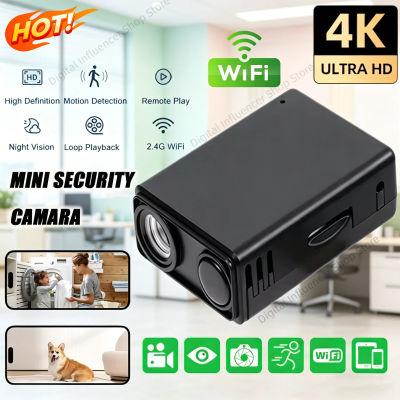 Nueva Cámara de Seguridad Inalámbrica WiFi 4K, Monitor de Vigilancia Interior, Detección de Movimiento, Visión Remota, Videocámara de Protección para el Hogar