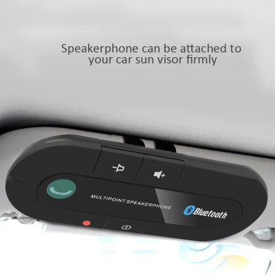 Altavoz con visera para coche, Kit Bluetooth para coche, llamada con manos libres, altavoz inalámbrico para teléfono, accesorios para receptor de Audio Bluetooth