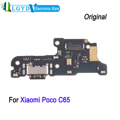Placa de puerto de carga para Xiaomi Poco C65, pieza de repuesto para reparación de placa de alimentación USB de teléfono