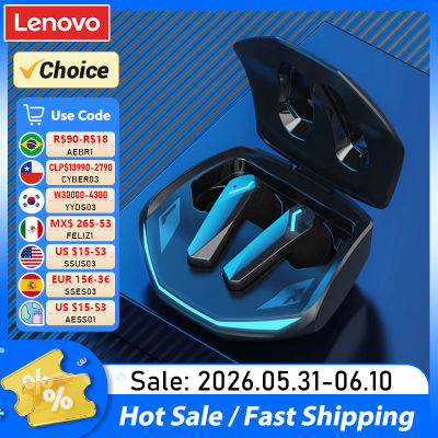 Choice Lenovo GM2 Pro TWS Auriculares inalámbricos compatibles con Bluetooth 5.4 Auriculares deportivos impermeables con micrófono de larga duración