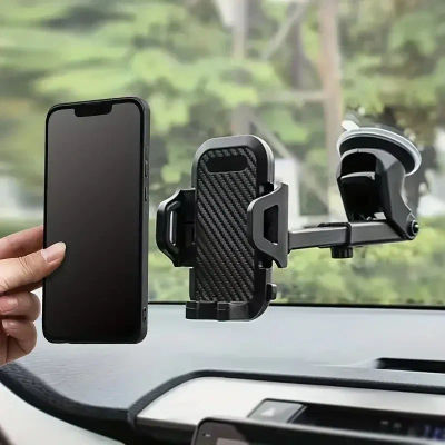 Soporte de teléfono para coche, tablero multifuncional, parabrisas, soporte de ventilación de aire, soporte GPS para teléfono con ventosa para iPhone, Samsung, Xiaomi, Universal