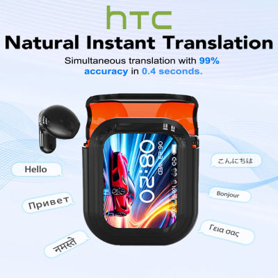 Traductor HTC NE20 nuevos auriculares inalámbricos Bluetooth 6,0 auriculares de traducción IPX4 clasificación de impermeabilidad batería de larga duración