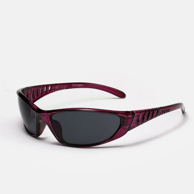 2025 nuevas gafas de sol deportivas plateadas para hombres y mujeres Retro Punk ciclismo gafas de sol de moda para hombres gafas de sol al aire libre Y2K