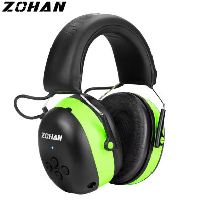 ZOHAN protección auditiva auriculares Bluetooth orejeras 5,0 auriculares reducción de ruido de seguridad 25dB Protector NRR para cortar música