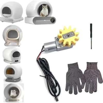 Caja de arena para gatos inteligente autolimpiante automática, accesorios, Motor eléctrico, muebles para mascotas, reemplazo del Motor de mantenimiento para inodoro para gatos
