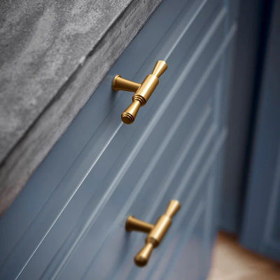 Herrajes largos para armario de cocina, tiradores de armario, barra en T, herrajes para muebles, tiradores de cajón, manija de puerta de oro rosa, accesorios de cocina