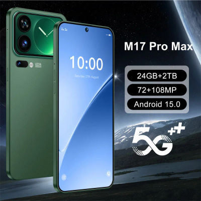 Nuevo Teléfono Inteligente M17 Pro Max 5G 7.3HD Android, Teléfonos Móviles con 22G+2TB, Doble SIM, Batería de 7800mAh, Versión Global Desbloqueada
