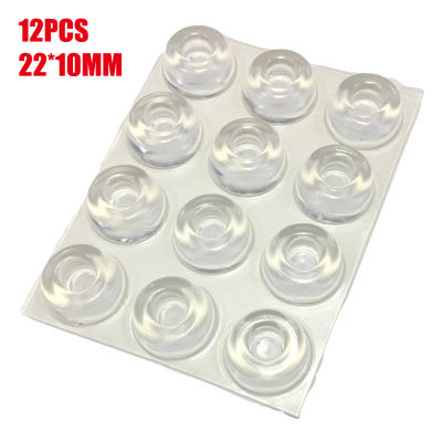 Almohadilla antichoque de PVC transparente, Tope de puerta autoadhesivo, parachoques de amortiguación de goma, Protector de almohadilla de muebles de silicona para armario