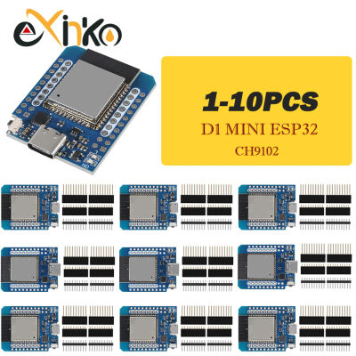 1-10 Uds D1 MINI ESP32 WiFi + Bluetooth ESP-32 CH9102 Chip serie Placa de desarrollo de Internet de las cosas