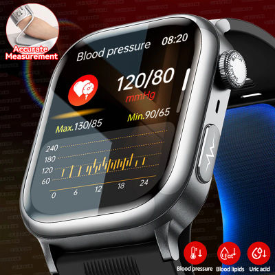 2025New actualización bomba de aire airbag medida precisa de la presión arterial reloj inteligente ECG + HRV lípidos ácido úrico AI diagnóstico Smartwatch NFC
