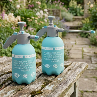 Rociador de agua a presión manual de 2L, bomba de jardín portátil, pulverizador de malezas, botella pulverizadora de plagas, aspersor de plantas, regadera en aerosol para lavado de coches