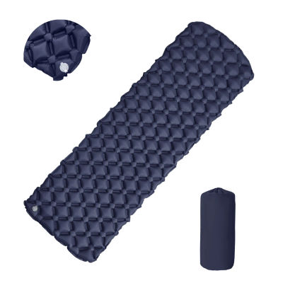 Colchón inflable plegable para acampar, cama de campamento, manta de Picnic, esterilla de aire de viaje, equipo de Camping