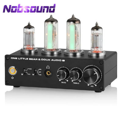 Nobsound T9 Mini 6E2 MM/MC Phono etapa tocadiscos preamplificador estéreo HiFi Audio tubo de vacío preamplificador Dekstop amplificador de auriculares