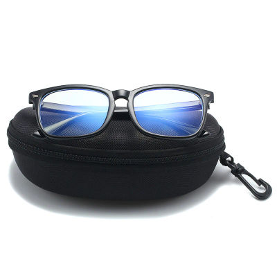 Mosquetón portátil con cremallera para gafas de sol, caja protectora dura para gafas, paquete de viaje, accesorios para gafas, 1 ud.