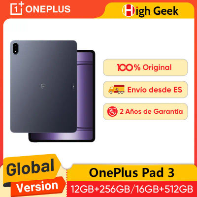 Versión Global OnePlus Pad 3 Snapdragon 8 Elite 13.2 pulgadas 144Hz Pantalla 12140mAh Batería 13MP Cámara Trasera 8 Altavoces 80W Carga