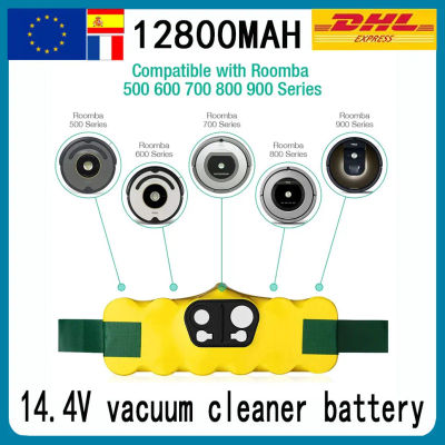 Batería Recargable para iRobot Roomba, 14.4V 12800mAh, Compatible con las Series 500, 550, 560, 600, 650, 698, 780, 876, 900, Batería para Aspiradora