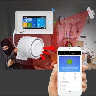 Altavoz de sirena con cable para alarma, sistema de alarma de seguridad para el hogar, Pg-103, Pg-105, Pg-106, Wifi, Gsm