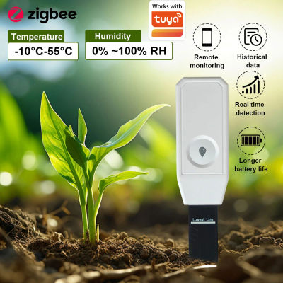 Medidor de Humedad del Suelo Tuya Zigbee, Termohigrómetro Inteligente, Sensor de Monitoreo del Suelo, Monitor de Plantas