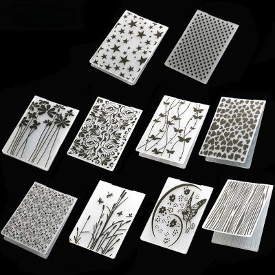 Nueva llegada carpeta de estampado 3D placas de plástico de estampado transparente diseño para troqueles de corte de papel DIY Scrapbooking 10,5x14,5 cm