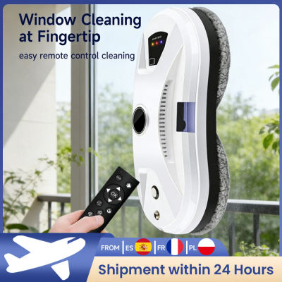 Robot aspirador electrónico para limpieza de ventanas, limpiacristales eléctrico de funcionamiento automático con control remoto para el hogar, 5600PA, 90W