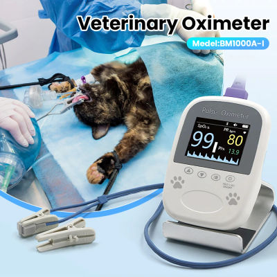 Oxímetro de Monitor veterinario para veterinario, mascota, perro, gato, oxímetro de pulso Bluetooth SPO2, Monitor de estado de oxígeno en sangre, uso doméstico