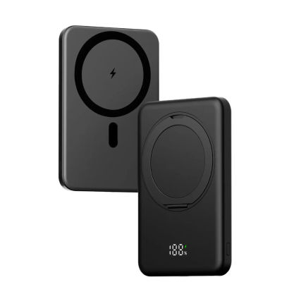 Banco de energía magnético, soporte de cargador rápido inalámbrico de 10000mAh para batería externa portátil MagSafe Powerbank para iPhone Samsung