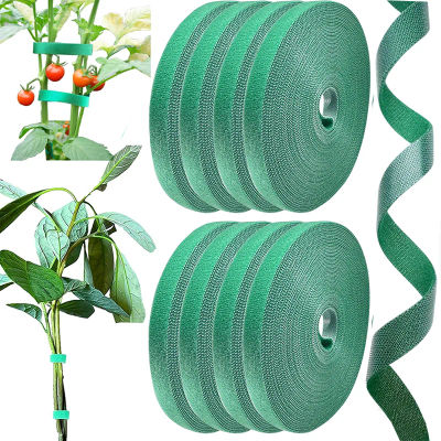 Ataduras para Plantas Reutilizables, Cinta de Jardín Ajustable, Gancho y Bucle para Flores, Accesorios de Cuidado del Jardín para Plantas Trepadoras